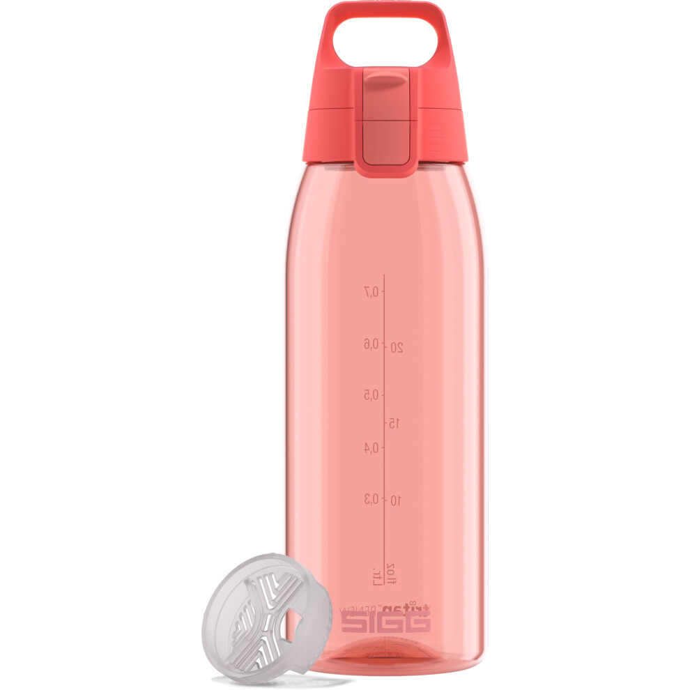 Sigg - Tritan Water Bottle - Total Color One Watermelon - Suitable For Carbonated Beverages - Dishwasher Safe - Leakproof - Featherweight Bpa Free