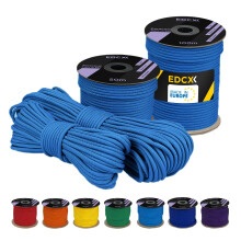 EdcX 4 mm Polyester Paracord 550 (15, 30 and 50 m) ? 4 mm Type III, Tear-Resistant Parachute Cord for Survival Made of 100% Polyester with 7 Wires |