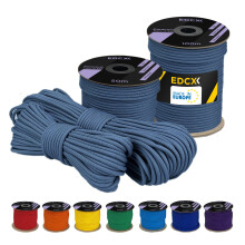 EdcX 4 mm Polyester Paracord 550 (15, 30 and 50 m) ? 4 mm Type III, Tear-Resistant Parachute Cord for Survival Made of 100% Polyester with 7 Wires |