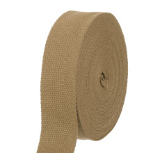 sourcing map Cotton Webbing 1.5 Inch 11 Yard Polyester Cotton Weave Webbing Strap Twill Tape Ribbon for Arts and Crafts Webbing Tote Bag Handles Cloth