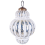 Beliani Set of 6 Baubles CREMEUX Glass Silver 3