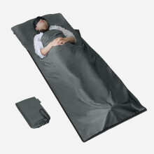 MYCARBON Travel Sleeping Bag Liner, 100% Cotton Super Soft 220 x 95cm Travel Sheet Portable Lightweight for Camping Bed Bag, Hostels, Coaches, Picnic,