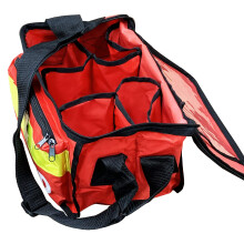 JFA Medical Red Haversack Emergency First Aid Bag with Front Pocket - Empty