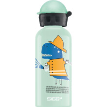 Sigg - Aluminium Water Bottle For Kids - KBT Fire Dino - Leakproof - Lightweight - BPA Free - Climate Partner Certified - School & Sports - Light