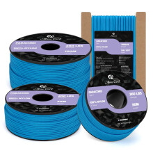 Abma Cord 2mm Paracord 100m Nylon Rope 3 Strands Type I Cord for DIY, Camping, Outdoor - Max. 90kg (200lbs) - Blue