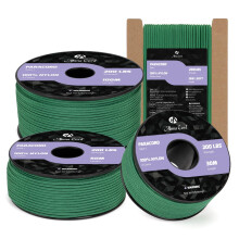 Abma Cord 2mm Paracord 100m Nylon Rope 3 Strands Type I Cord for DIY, Camping, Outdoor - Max. 90kg (200lbs) - Kelly Green