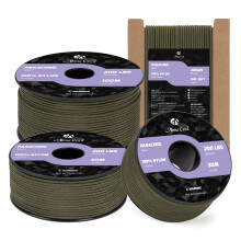 Abma Cord 2mm Paracord 30m Nylon Rope 3 Strands Type I Cord for DIY, Camping, Outdoor - Max. 90kg (200lbs) - Army Green