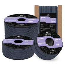 Abma Cord 2mm Paracord 50m Nylon Rope 3 Strands Type I Cord for DIY, Camping, Outdoor - Max. 90kg (200lbs) - Navy Blue