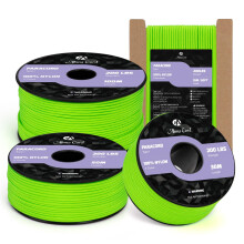Abma Cord 2mm Paracord 30m Nylon Rope 3 Strands Type I Cord for DIY, Camping, Outdoor - Max. 90kg (200lbs) - Neon Green