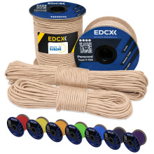 EdcX 3 mm Nylon Paracord 425 (15, 30, 50 and 100m) ? 3 mm Type II, 100% Nylon Rope, 3 Strand Rope, in Many Colors (Tan, 30 m)