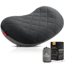 HIKENTURE Camping Pillow for Adults-Ultralight Inflatable Pillow with Removable Cover- Anti-slip Comfortable Blow Up Pillow-Compressible Beach