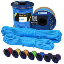 EdcX 3 mm Nylon Paracord 425 (15, 30, 50 and 100m) ? 3 mm Type II, 100% Nylon Rope, 3 Strand Rope, in Many Colors (Ice Mint, 30 m)