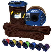 EdcX 3 mm Nylon Paracord 425 (15, 30, 50 and 100m) ? 3 mm Type II, 100% Nylon Rope, 3 Strand Rope, in Many Colors (Chocolate, 30 m)