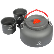 REDCAMP 1.4L Small Camping Kettle with 2 Cups, Compact Lightweight Tea Kettle for Outdoor Cooking Backpacking Picnic Fishing?