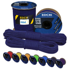 EdcX 3 mm Nylon Paracord 425 (15, 30, 50 and 100m) ? 3 mm Type II, 100% Nylon Rope, 3 Strand Rope, in Many Colors (Navy Blue, 30 m)
