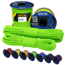 EdcX 3 mm Nylon Paracord 425 (15, 30, 50 and 100m) ? 3 mm Type II, 100% Nylon Rope, 3 Strand Rope, in Many Colors (Neon Green, 30 m)