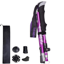 Wsobue Walking Poles-Hiking Trekking Poles With Antishock and Quick Lock System, Telescopic, Collapsible, Ultralight Foldable Hiking Walking Sticks