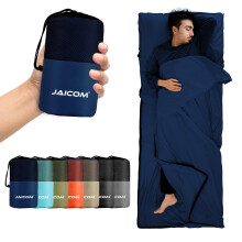 JAICOM Sleeping Bag Liner, Ultralight Travel Sheets, Soft & Portable Large Sleeping Bag Liners for Adults - 220 x 90 cm, Ideal for Camping, Hotels,