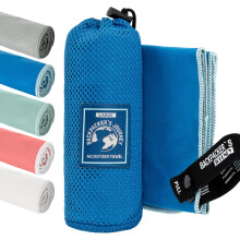 Backpacker's Journey Microfibre Travel Towel Sets? Quick Dry, Lightweight, Ultra Absorbent & Antibacterial ? Beach, Camping, Gym & Swim ? Sizes S to