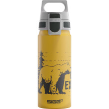 Sigg - Aluminium Kids Water Bottle - WMB ONE Brave Bear - Suitable For Carbonated Beverages - Leakproof - Lightweight - BPA Free - Climate Neutral