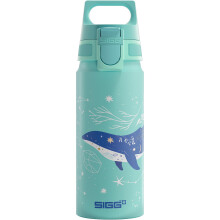 Sigg - Aluminium Kids Water Bottle - WMB ONE Dive - Suitable For Carbonated Beverages - Leakproof - Lightweight - BPA Free - Climate Neutral Certified