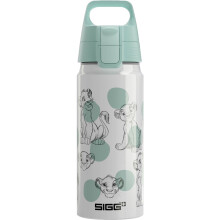 Sigg - Aluminium Kids Water Bottle - WMB ONE Lion King Simba & Nala - Suitable For Carbonated Beverages - Leakproof - Lightweight - BPA Free - Climate