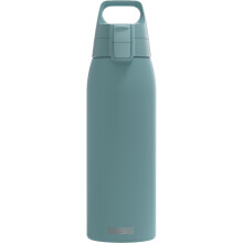 Sigg - Stainless Steel Water Bottle - Shield ONE Morning Blue - Suitable For Carbonated Beverages - Leakproof - Lightweight - BPA Free - Blue - 1L