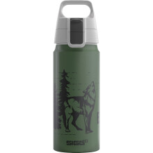 SIGG - Aluminium Water Bottle for Children - WMB One Brave Wolf - Suitable for Carbonated Drinks - Leak-Proof - Light as a Feather - BPA-Free -