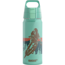 Sigg - Aluminium Water Bottle For Kids - WMB ONE Race Suitable For Carbonated Drinks - Leakproof - Lightweight - BPA Free - Climate Neutral Certified