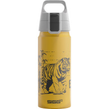 Sigg - Aluminium Water Bottle For Kids - WMB ONE Brave Tiger - Suitable For Carbonated Drinks - Leakproof - Lightweight - BPA Free - Climate Neutral
