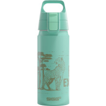 SIGG - Aluminium Water Bottle for Kids - WMB ONE Brave Cheetah - Suitable for Carbonated Drinks - Leakproof - Lightweight - BPA Free - Climate Neutral