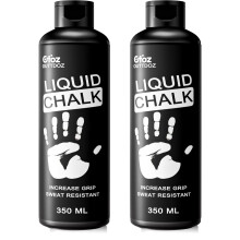 OUTTDOZ Pro Grade Liquid Chalk Mess-Free Gym Chalk for Weightlifting, Gymnastics, Rock Climbing, Dancing, Dries in Seconds| 350ML 2-Pack