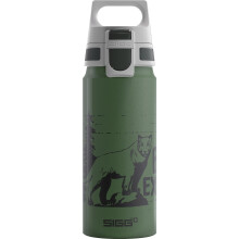 Sigg - Aluminium Kids Water Bottle - WMB ONE Mountain Lion - Suitable For Carbonated Beverages - Leakproof - Lightweight - BPA Free - Climate Neutral
