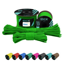 EdcX 2 mm Nylon Paracord 275 (15, 30, 50 and 100 m)? 100% Nylon rope, 3-Strand cord, Nylon cord 2 mm in Many Colours (Neon Green, 50 m)