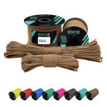 EdcX 2 mm Nylon Paracord 275 (15, 30, 50 and 100 m)? 100% Nylon rope, 3-Strand cord, Nylon cord 2 mm in Many Colours (Tan, 30 m)
