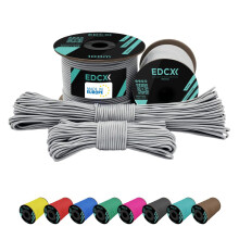 EdcX 2 mm Nylon Paracord 275 (15, 30, 50 and 100 m)? 100% Nylon rope, 3-Strand cord, Nylon cord 2 mm in Many Colours (White, 30 m)