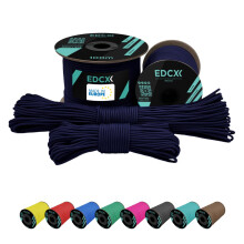 EdcX 2 mm Nylon Paracord 275 (15, 30, 50 and 100 m)? 100% Nylon rope, 3-Strand cord, Nylon cord 2 mm in Many Colours (Navy Blue, 30 m)