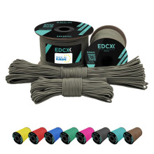 EdcX 2 mm Nylon Paracord 275 (15, 30, 50 and 100 m)? 100% Nylon rope, 3-Strand cord, Nylon cord 2 mm in Many Colours (Dark Grey, 50 m)