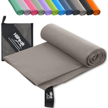 HiiPeak Microfibre Towel Compact Camping Beach Towel - Quick Dry Lightweight Absorbent Sports Gym Swimming Hiking Drying Towel for Men,Women (Light