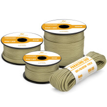 Abma Cord 550 Paracord 4mm 100m Rope 7 Strands Type III Parachute Cord for Crafting, Camping, Survival, Outdoor - Max. 250kg - Holy Guacamole