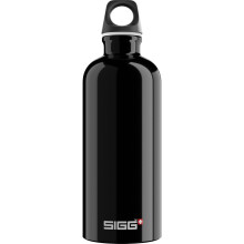 Sigg - Aluminium Water Bottle - Traveller Black - Climate Neutral Certified - Suitable For Carbonated Beverages - Leakproof - Lightweight - BPA Free -