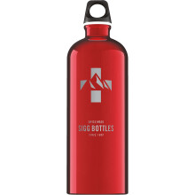Sigg - Aluminium Water Bottle - Traveller Red mountain - Climate Neutral Certified - Suitable For Carbonated Beverages - Leakproof - Lightweight - BPA
