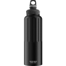 Sigg - Aluminum Sports Water Bottle - WMB Traveller Black - ClimatePartner Certified - Suitable for Carbonated Beverages - Leakproof - Lightweight -