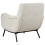 Beliani Armchair ALMIND Corduroy Light Grey 6