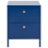 Beliani 2 Drawer Bedside Table KYLEA Metal Navy Blue 4
