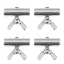 Be In Your Mind 4PCS Awning Rail Stoppers 8mm for Campervan Motorhome Boat Camping Tent Equipment Awnings Accessories Stainless Steel 25x8mm