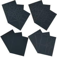 Woohome 12 Sheets Nylon Repair Patches Self Adhesive Patch, Self-Adhesive Nylon Patch Repair Patches Can be Cut for Clothing Down Jacket Repair Holes