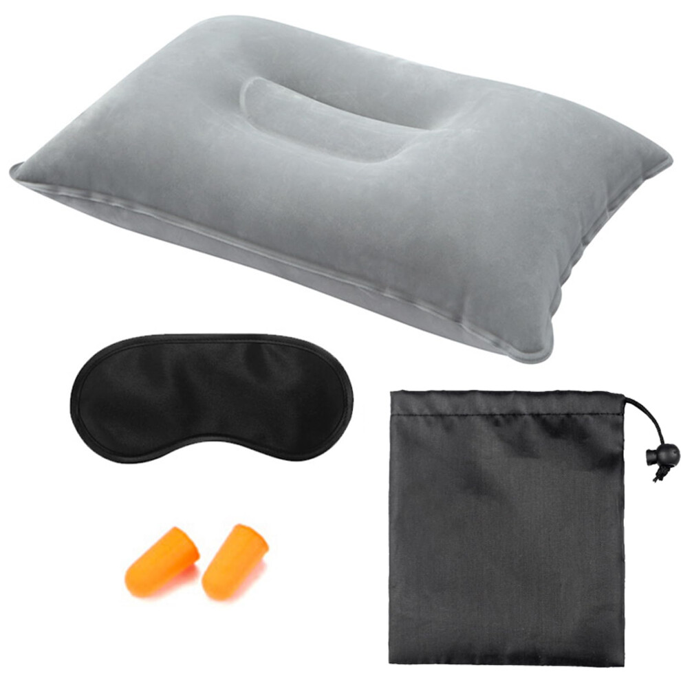Kasesss Inflatable Camping Pillow, Ultralight Camping Pillows For Adults, Compressible Blow Up Pillow, Travel Pillow Camping Comfortable, Inflatable Grey