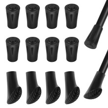 Pack of 12 Nordic Walking Poles, Rubber Buffers, Non-Slip Hiking Poles, Rubber Buffer for Most Walking Poles, Walking Sticks, Rubber Buffer for Hiking
