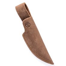 High-Quality Leather Knife Sheath for Hunting, Leisure & Kitchen - Belt Knife Case Extra Thick Leather - Knife Bag Jack (Medium, Brown)